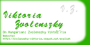 viktoria zvolenszky business card